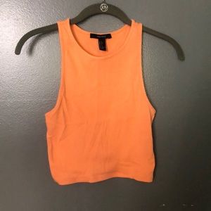 neon orange halter top